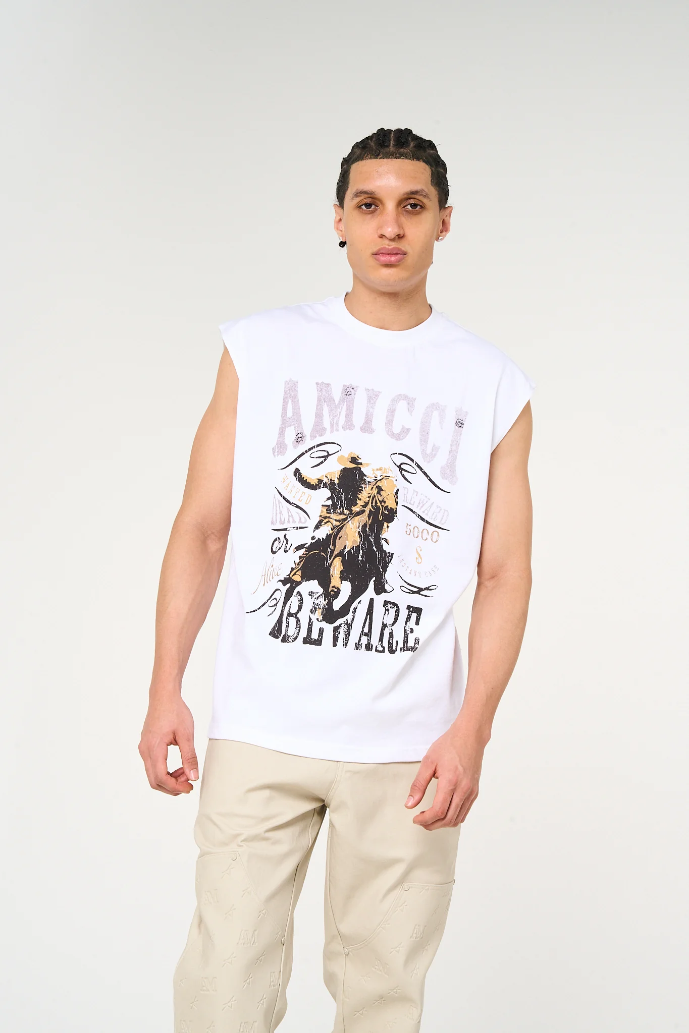 Outlaw Sleevless Graphic T - Image 5