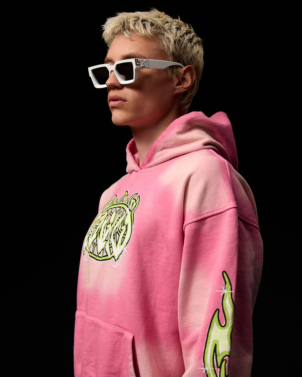 Paola Graphic Hoodie Pink - Image 6
