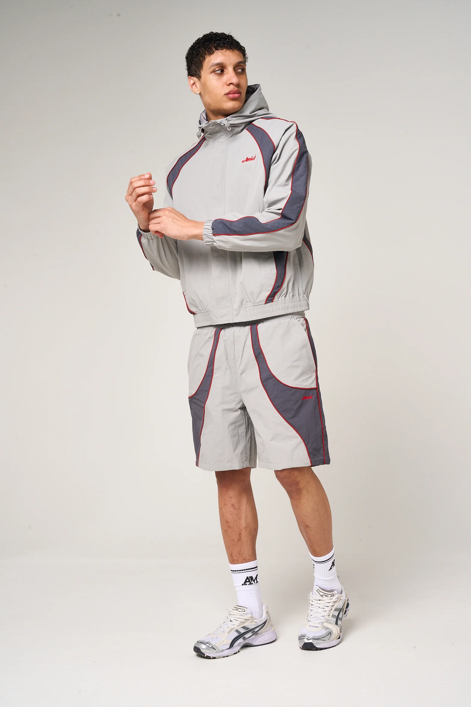 Placido Grey Shell Shorts - Image 4