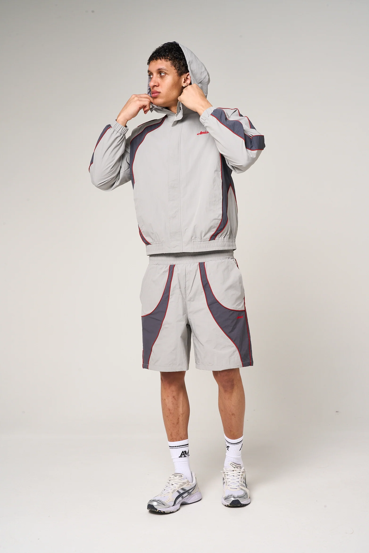 Placido Grey Shell Shorts - Image 5