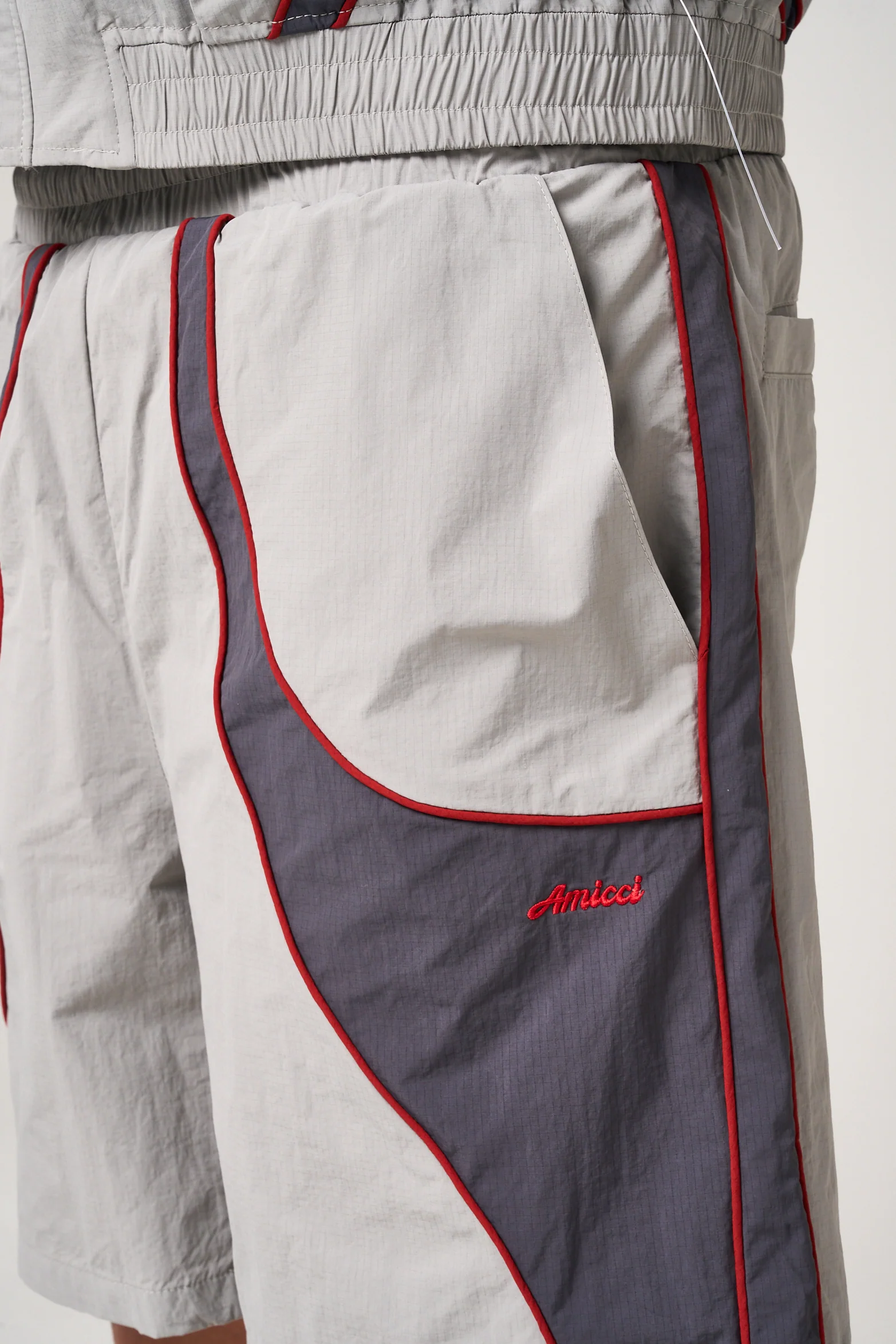 Placido Grey Shell Shorts - Image 7