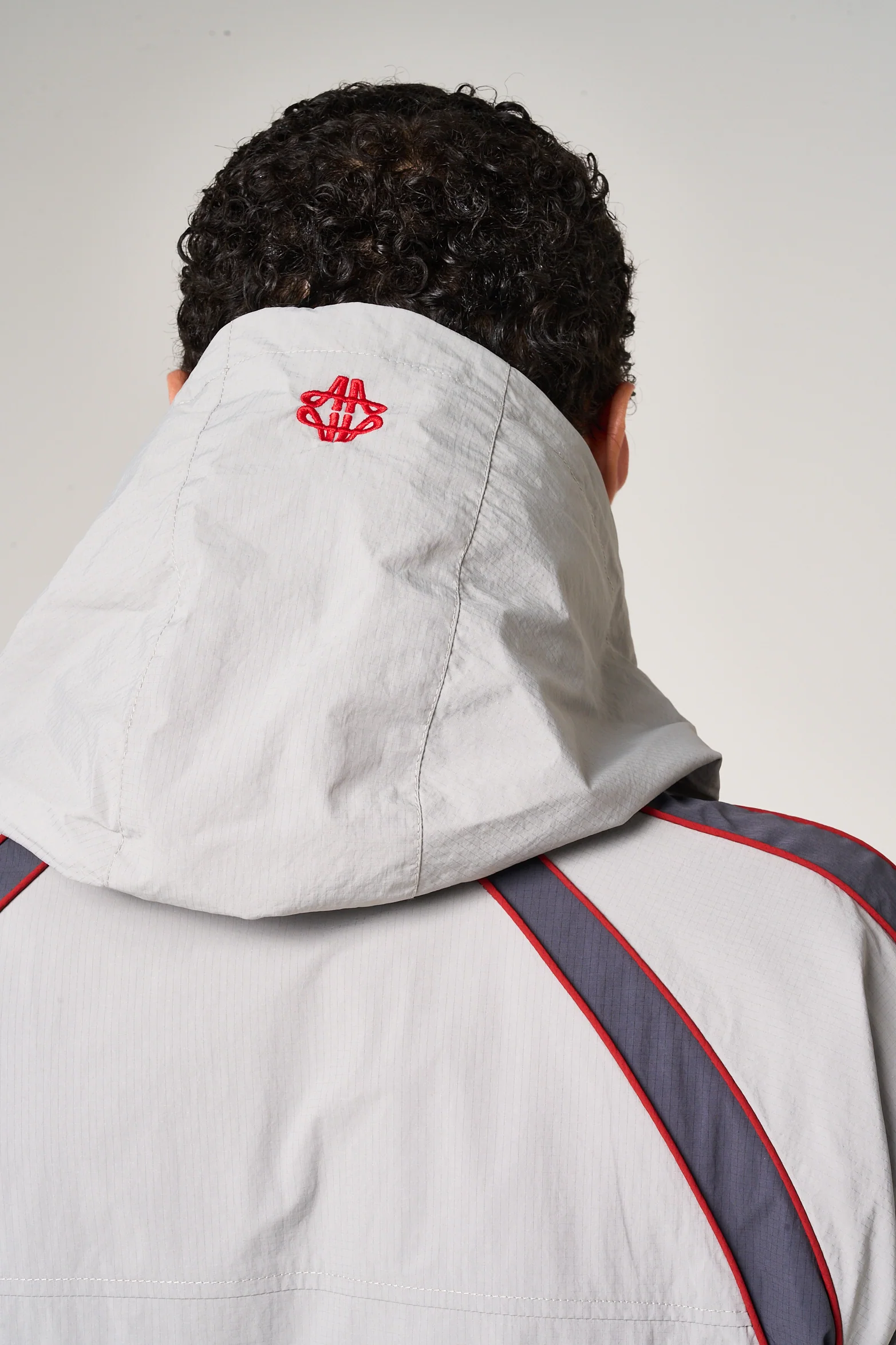 Placido Grey Shell Windbreaker - Image 6