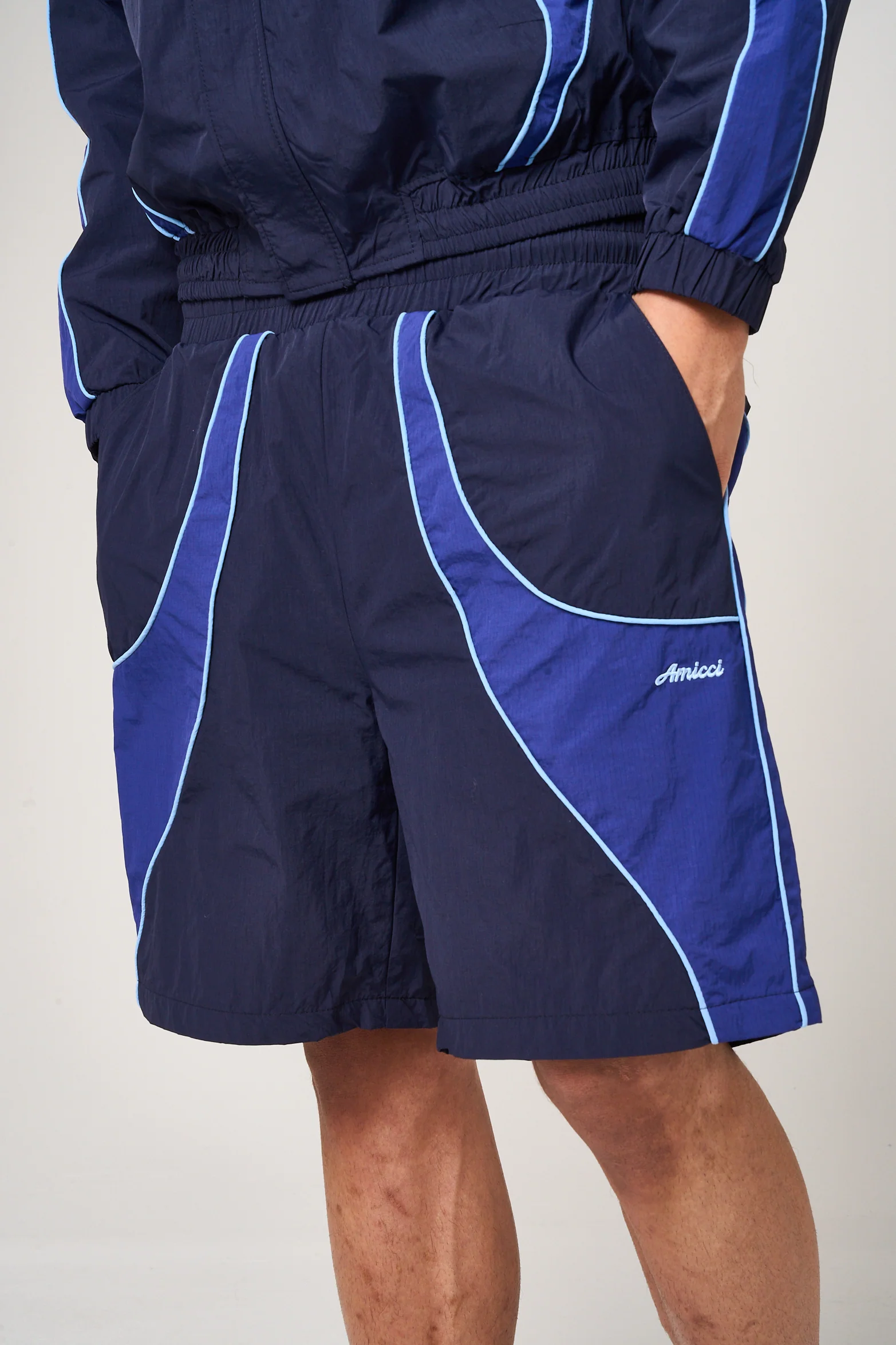 Placido Navy Shell Shorts - Image 5