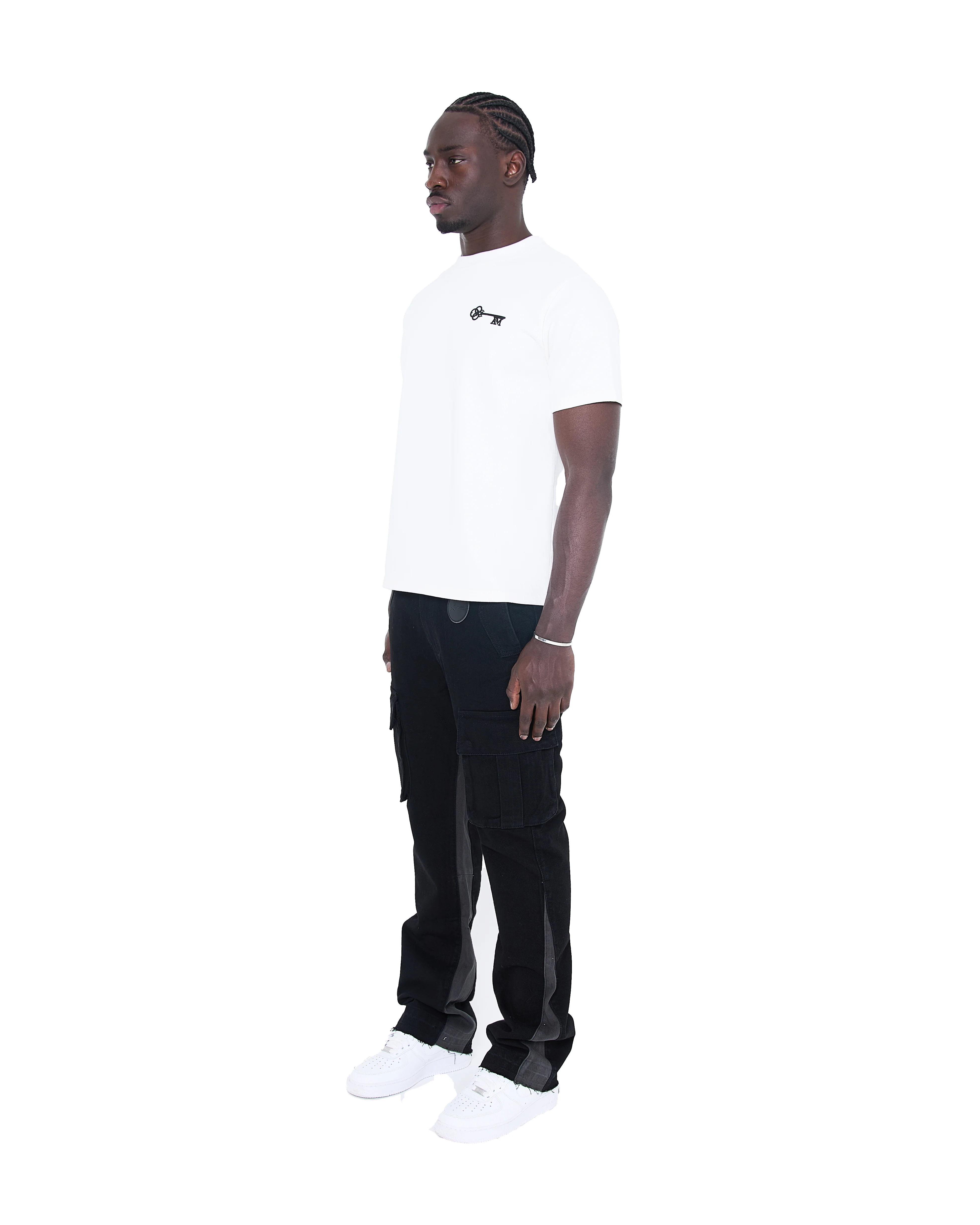 Renzo Flare Cargo Pant Black - Image 3