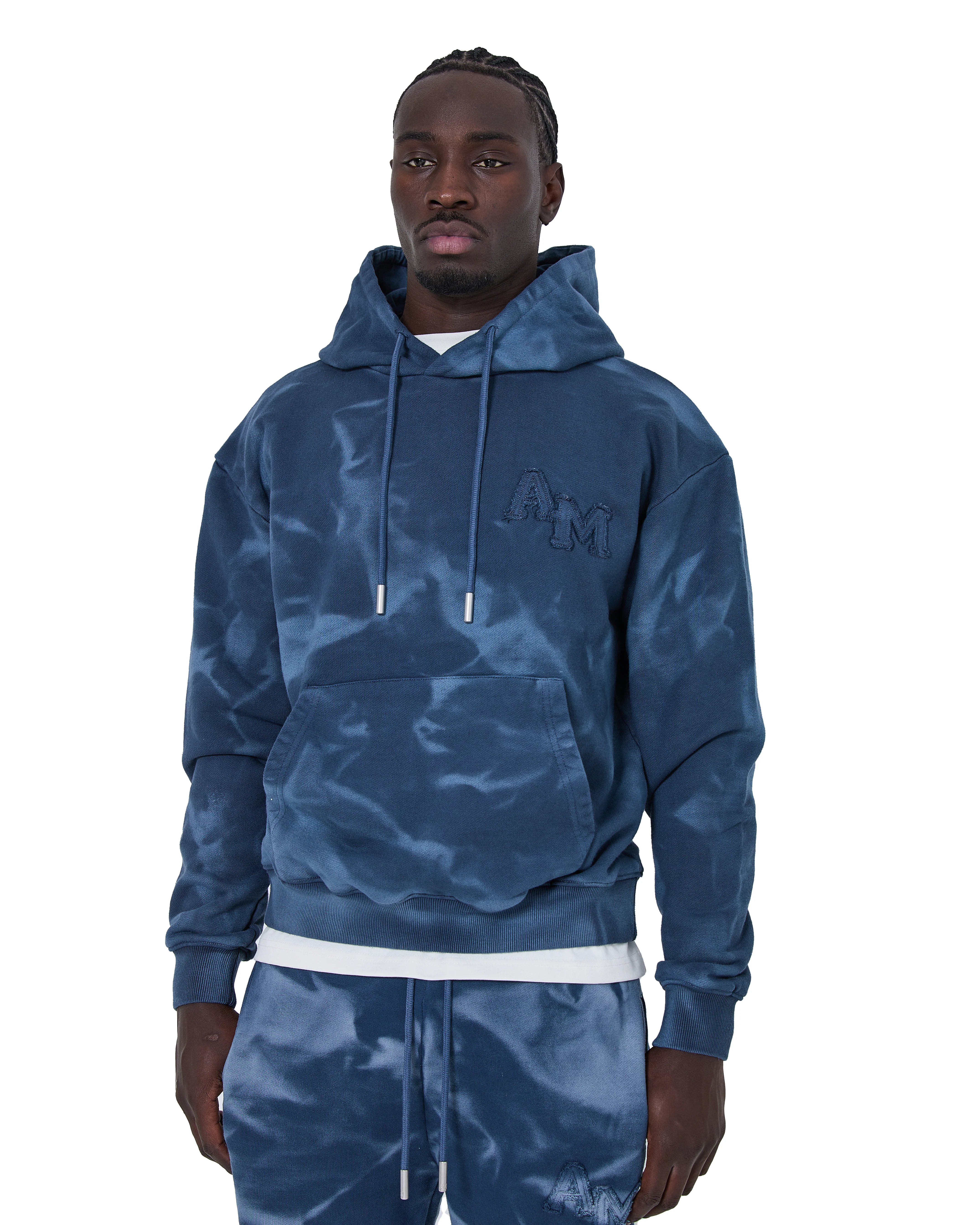 Rezaro Washed Hoodie Navy - Image 5