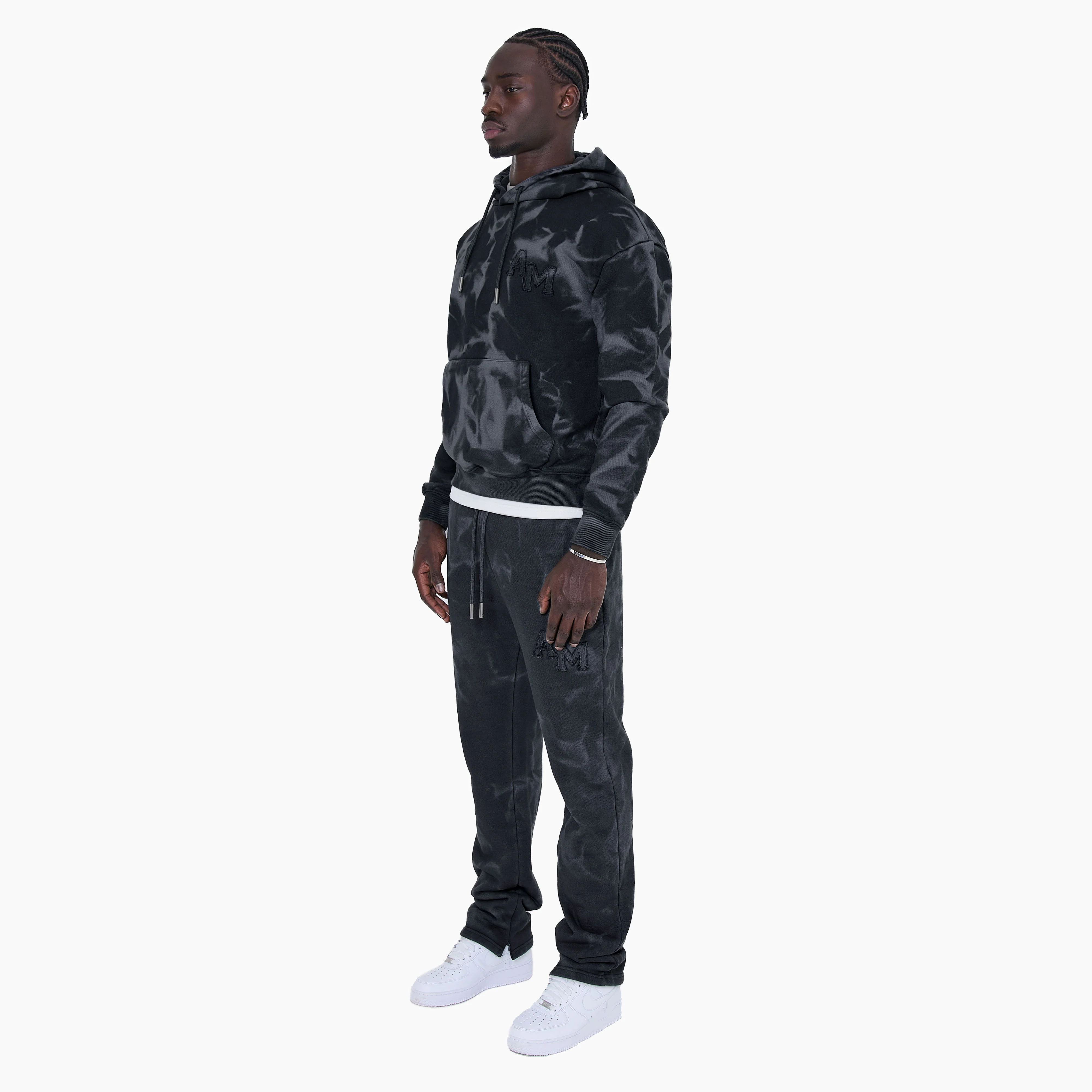 Rezaro Cool Grey Washed Jogger - Image 4