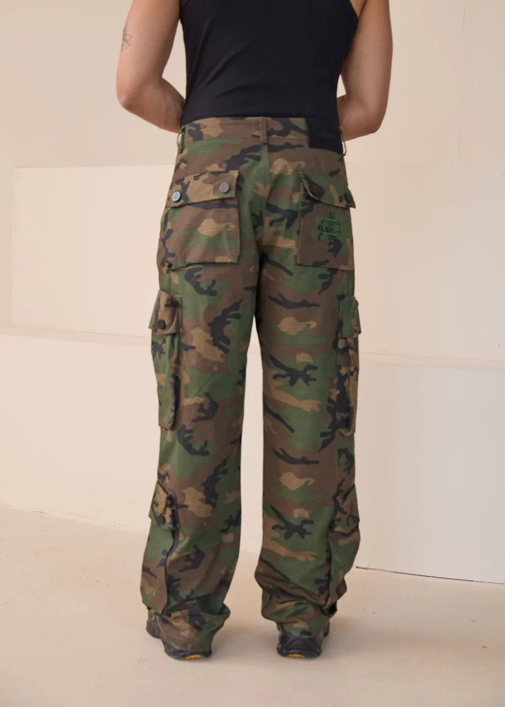 Tabor Green Cargo Camo Pants - Image 4
