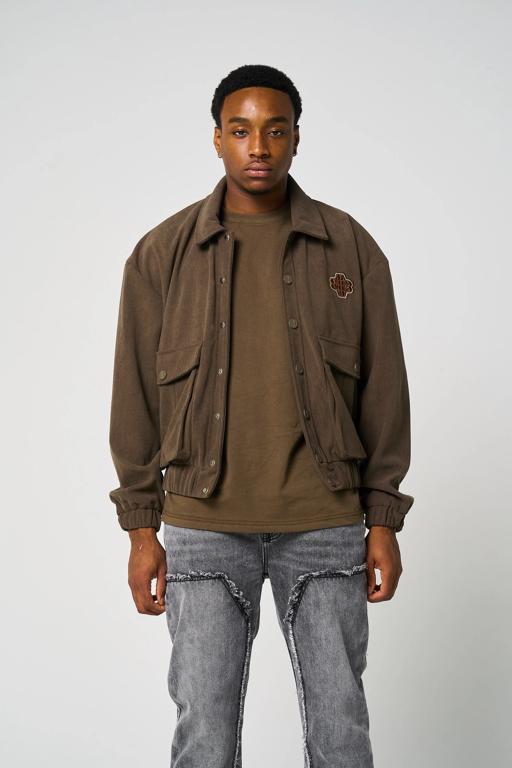 Tatum Brown Needle Cord Jacket - Image 2