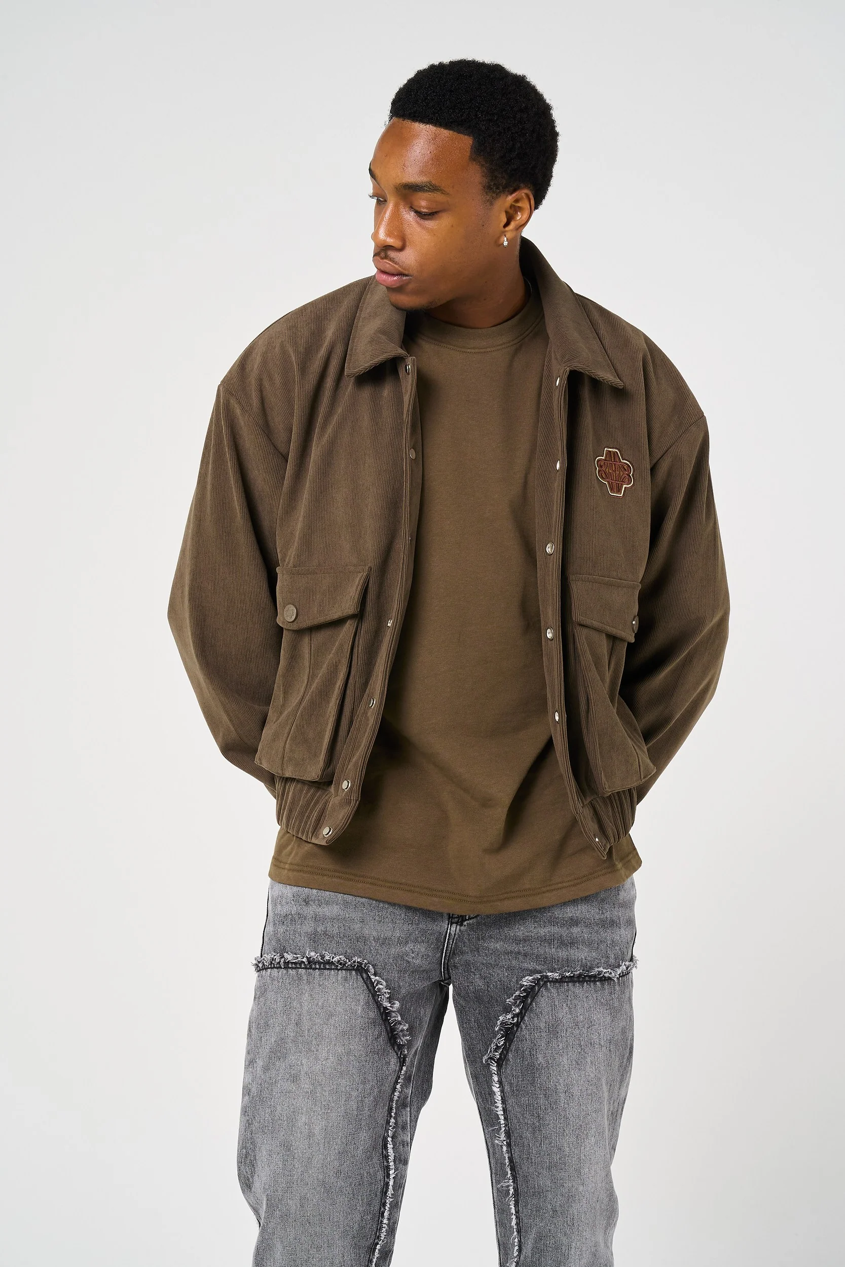 Tatum Brown Needle Cord Jacket - Image 3