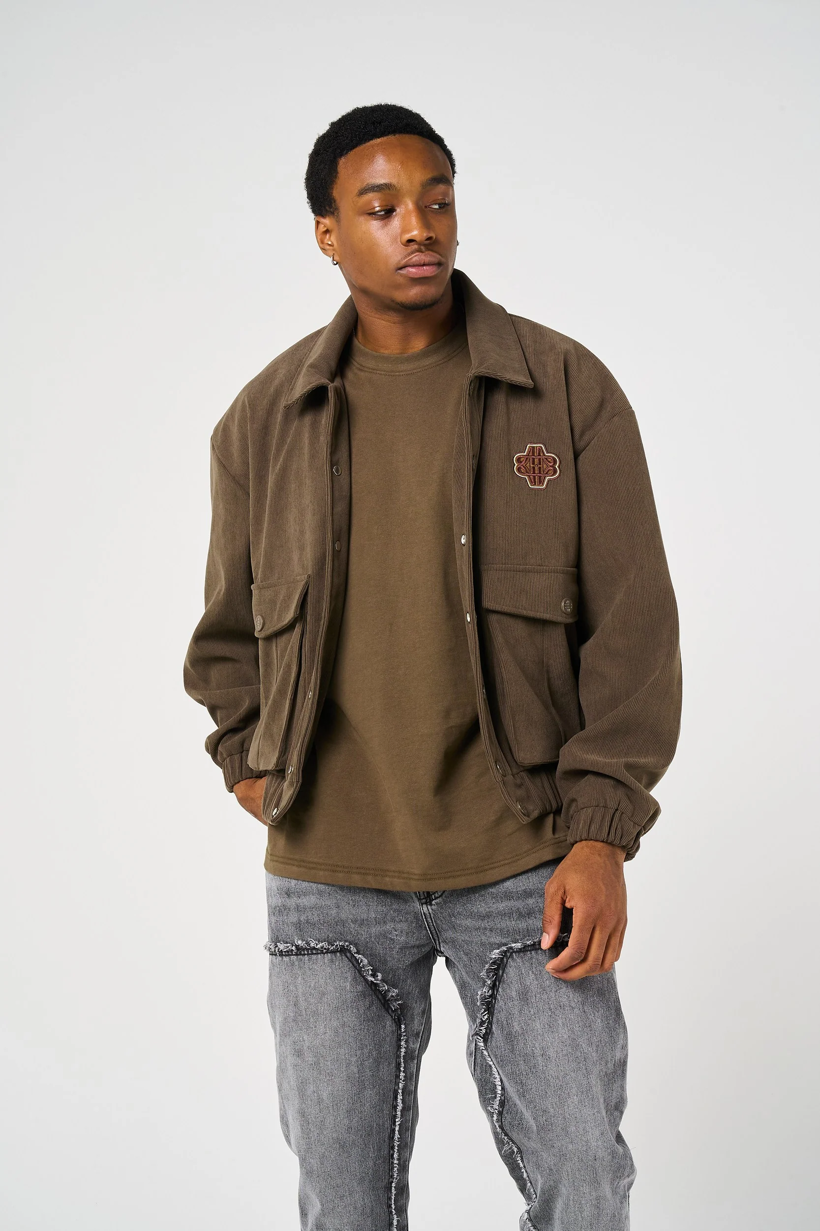 Tatum Brown Needle Cord Jacket - Image 4