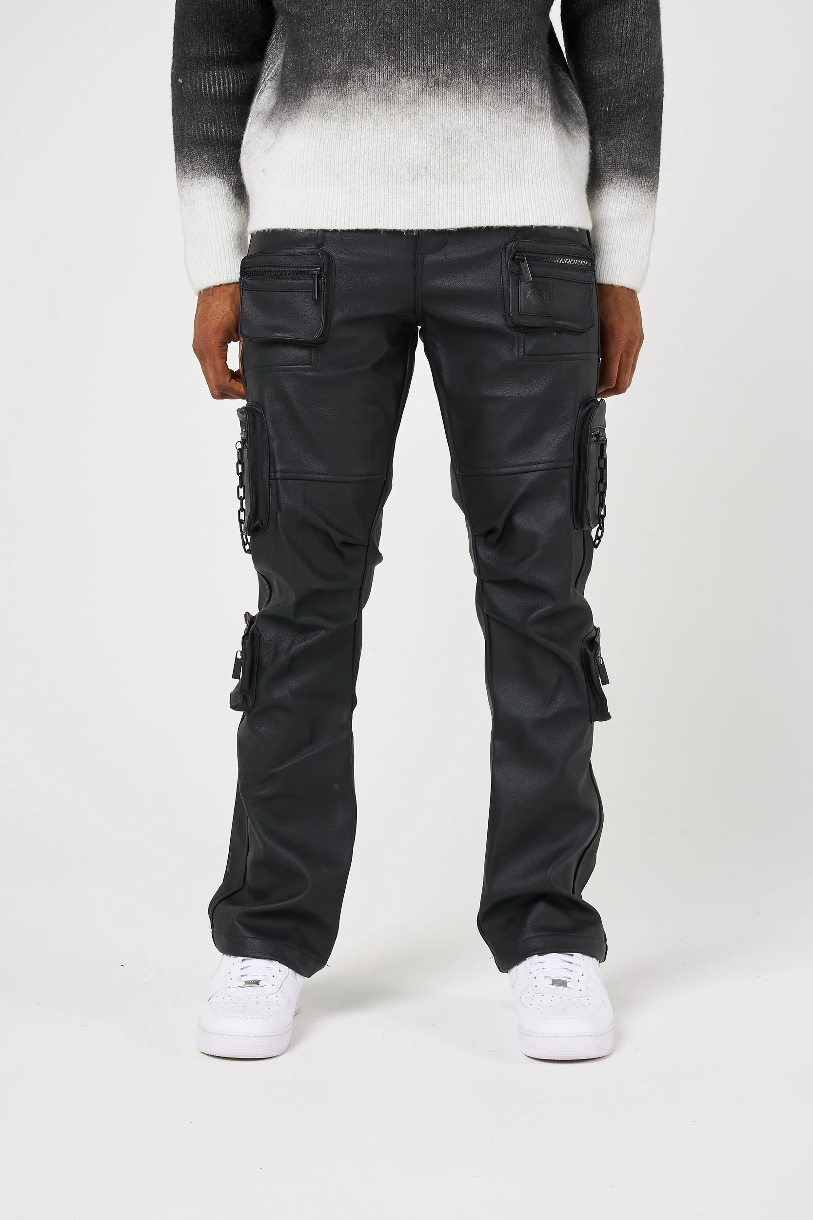 Valenci Leather Cargo Pants - Image 3