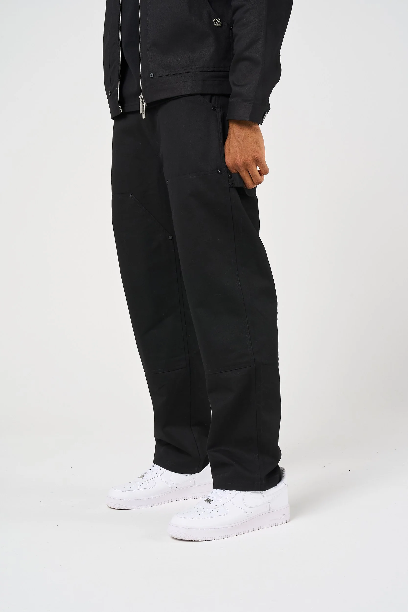 Wyatt Black Twill Pants - Image 2