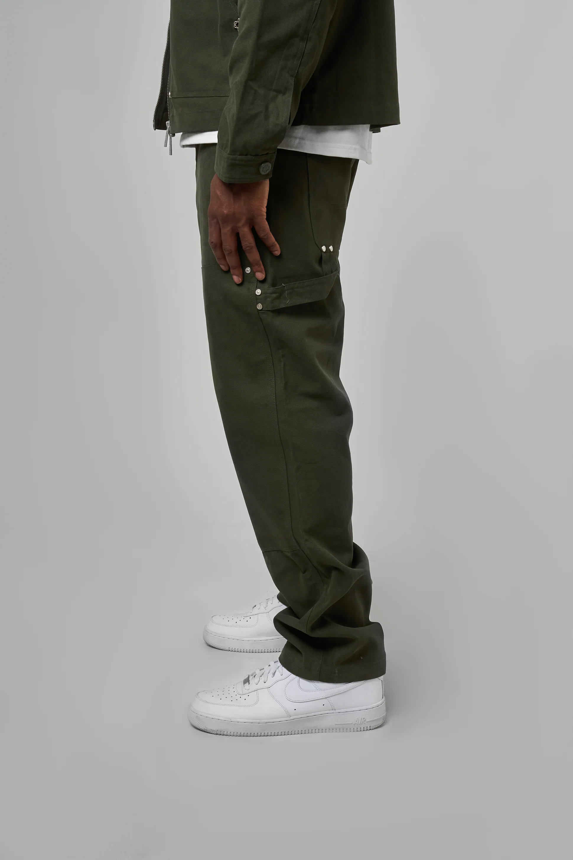 Wyatt Khaki Twill Pants - Image 6